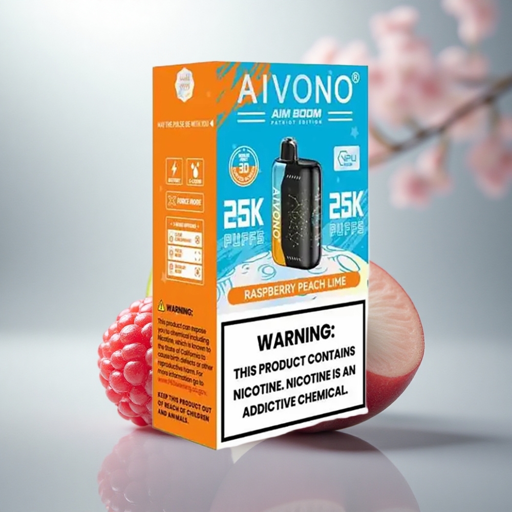 Aivono Aim Boom 25000 Böyürtkən Şaftalı Limon 650mAh