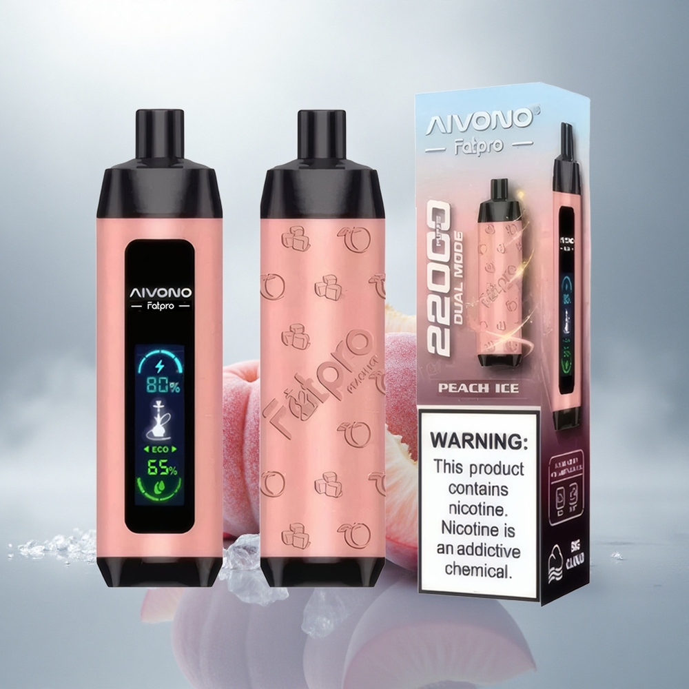 Aivono Aim Fatpro 22000 Şaftalı Buz 5% Nikotin 600mAh 28ml