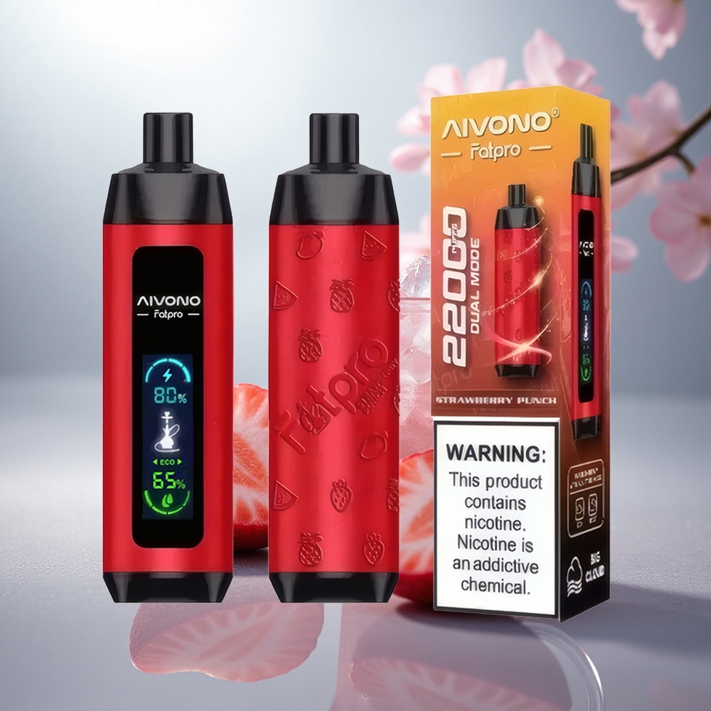 Aivono Aim Fatpro 22000 Çiyələk Punch 5% Nikotin 600mAh