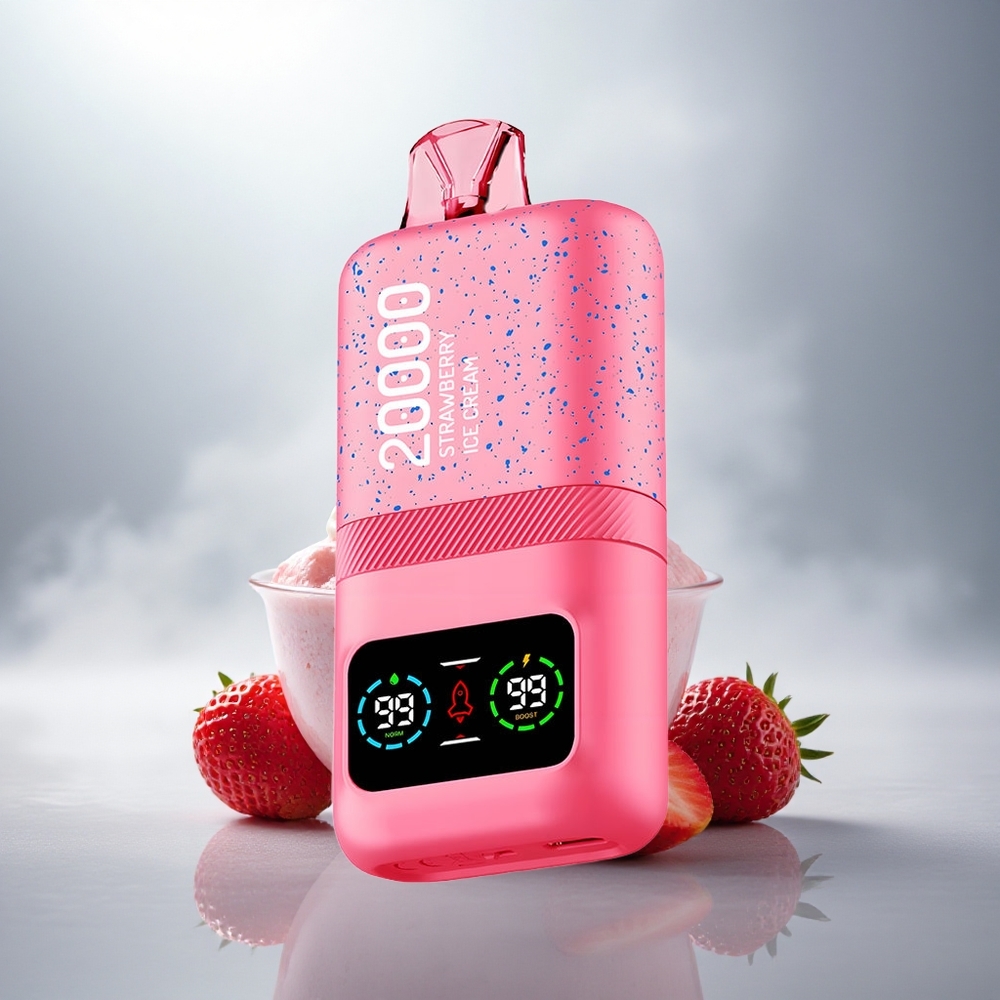 Aivono Aim Magic 20000 Çiyələkli Dondurma 3% Nikotin Dual Mesh LCD 600mAh Aivono Aim Magic 20000 Çiyələkli Dondurma 3% Nikotin Dual Mesh LCD 600mAh