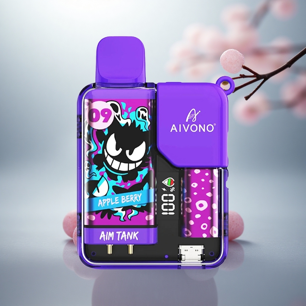 Aivono Aim Tank 9500 Alma Giləmeyvəsi 650mAh Aivono Aim Tank 9500 Alma Giləmeyvəsi 650mAh