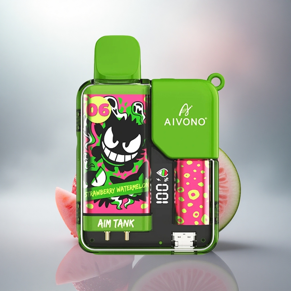 Aivono Aim Tank 9500 Çiyələk Qarpız 650mAh 18ml Aivono Aim Tank 9500 Çiyələk Qarpız 650mAh 18ml